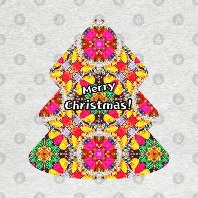 Colorful Christmas tree patterns. by PatternFlower